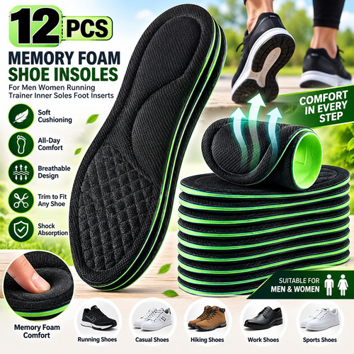 Memory foam shoe insoles - insoles, for