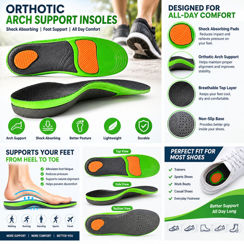 Orthotic arch support - orthotic, insoles