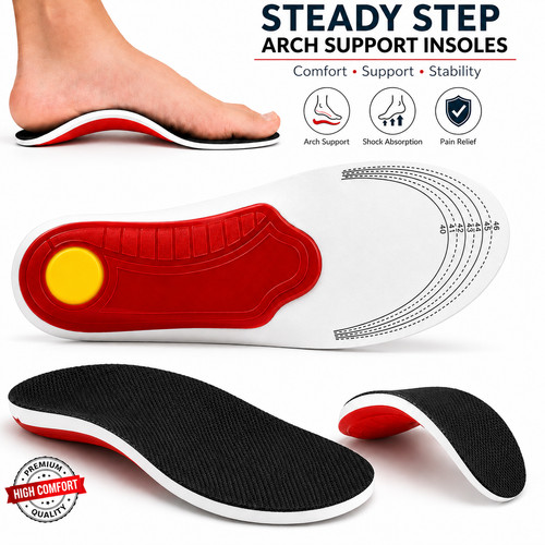 Steady step insoles - insoles, for