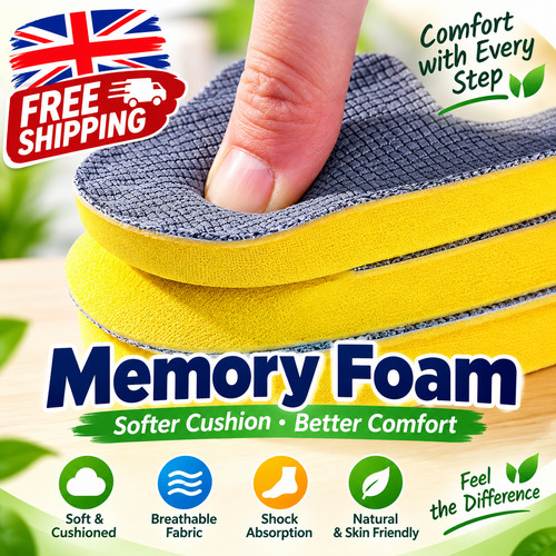 Latex memory foam insoles men - latex,