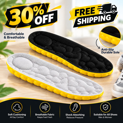 Memory foam shoe insoles - memory, for