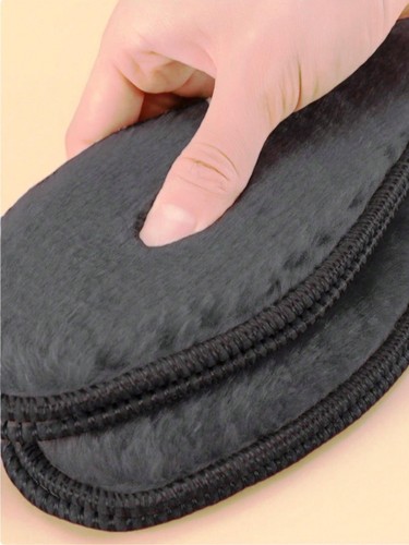 2pcs warm shoe insoles black - 2pcs,