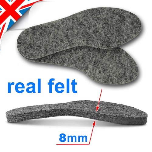 Thick felt insoles - mm,