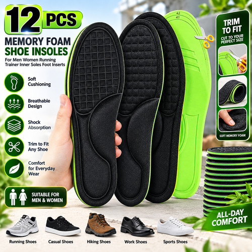 Memory foam shoe insoles - memory,